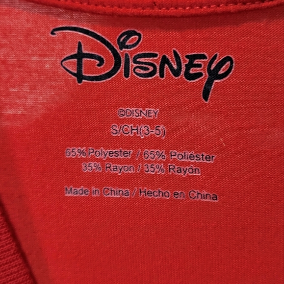 Disney Juniors Red Short Sleeve Mickey Mouse Graphic T-Shirt Size Small (3/5) - Picture 4 of 12